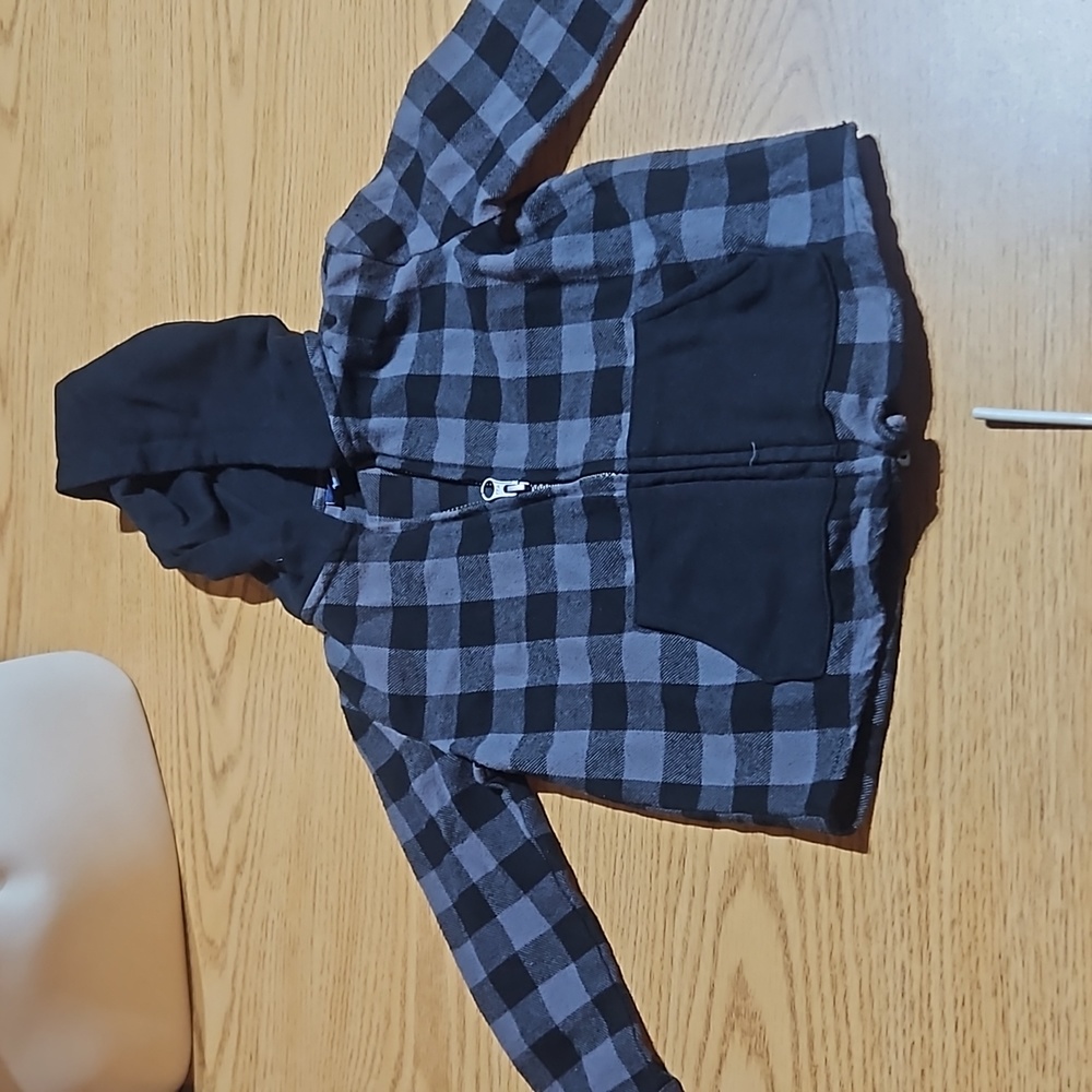 π£ Plaid Zip up Hoodie